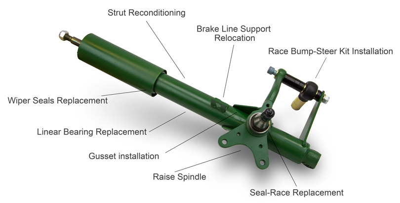 Strut Modification Services For Porsche 911/912/930